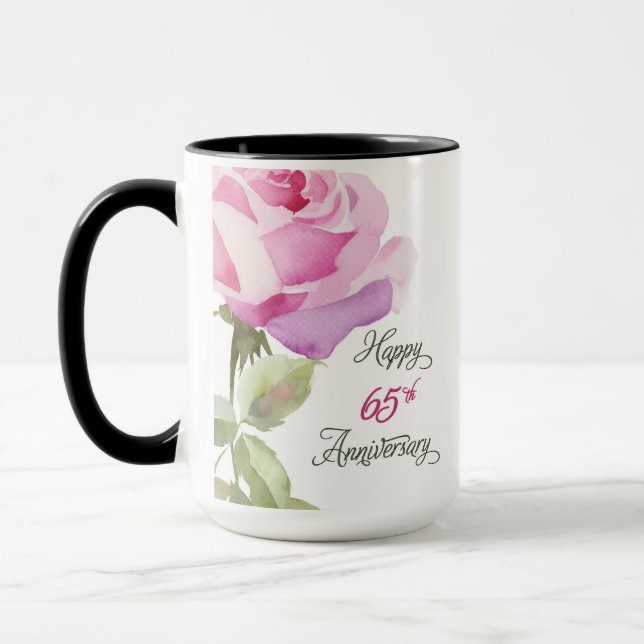 Nun 65-årsjubileum Syster Katolsk Rosa Ros Mugg (Vänster)