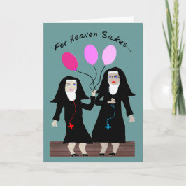 Nun Birthday Card ’Sister Party Byxor’ Kort
