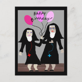 Nun Birthday Gifts "Grattis på födelsedagen Sister Vykort