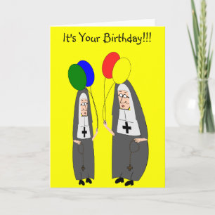Nun Birthday Gifts Kort