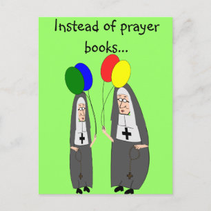 Nun Birthday Gifts Vykort