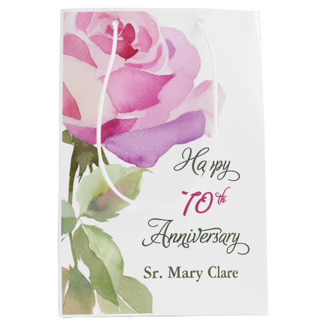 Nun Custom Name 70th Anniversary Jubilee Rose (Framsidan)