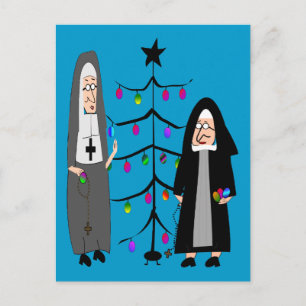 Nun Gifts "Decoration the Julgran" Helg Vykort