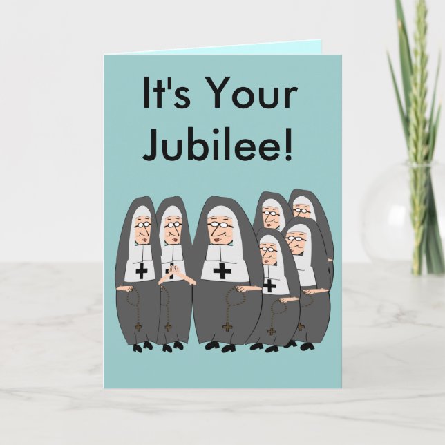 Nun Jubilee Cards Kort (Framsida)