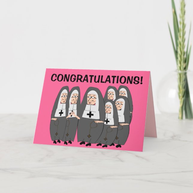 Nun Jubilee Cards Kort (Framsida)