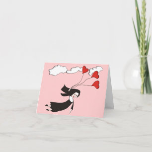 Nun Notecards Blank Inside Soaring Nun Kort