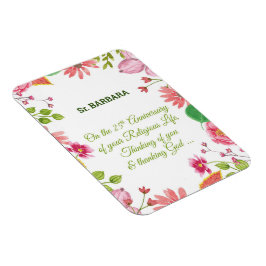 Nun Religiösa 25:e årsdagen för vattenfärgslådor Magnet