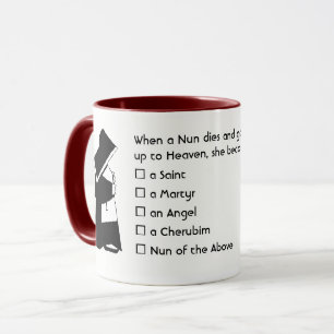 Nun Roligt - rent humor, Nun Heaven Joke Mugg