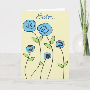Nun tänker på din Blommigt Kort