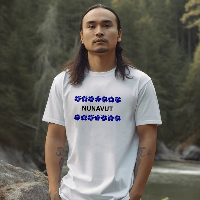Nunavut Aloha-band blå färg T Shirt (Skapare uppladdad)