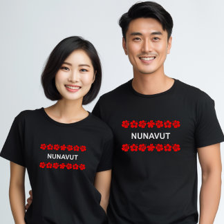 Nunavut Aloha-band röda mörka färgen T Shirt
