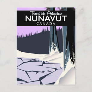 Nunavut Canada Travel-affisch Vykort