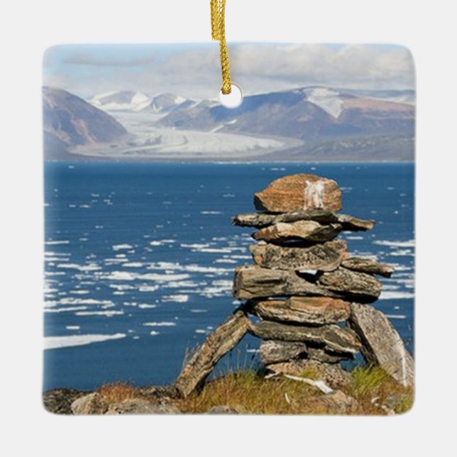 Nunavut, Kanada Julgransprydnad Keramik (Framsida)