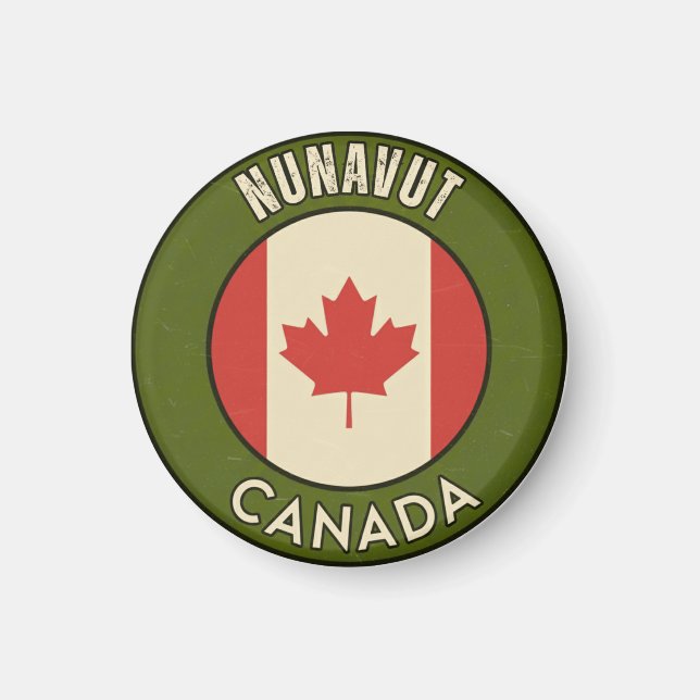 Nunavut Kanada Magnet (Framsidan)