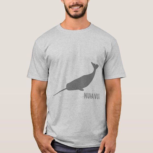 Nunavut Narwhal T Shirt (Framsida)