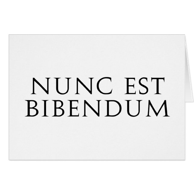 Nunc Est Bibendum Hälsningskort (Framsidan Horizontal)