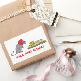 Nunca jamas te rindas rektangulärt klistermärke