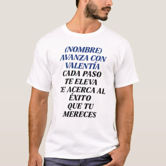 NUNCA TE DETENGAS REGALO PERSONALIZADO(NOMBRE) T SHIRT