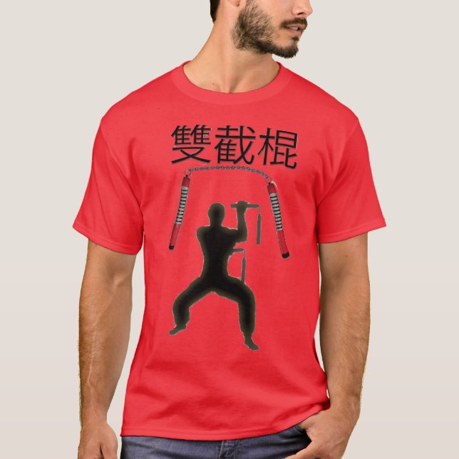 nunchaku fighter t-shirt (Framsida)
