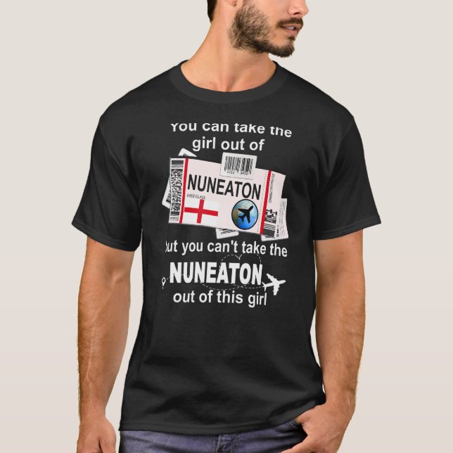 Nuneaton Boarding Pass Nuneaton Girl Nuneaton T Shirt (Framsida)
