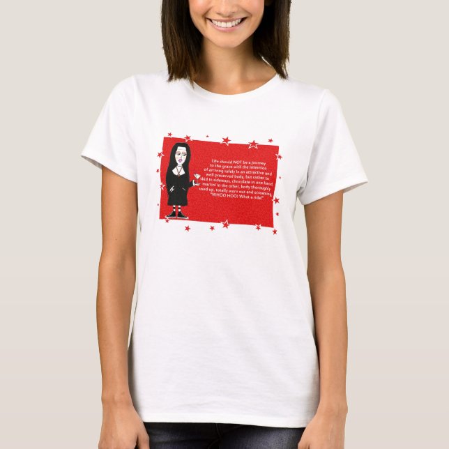 Nunna med Martini T Shirt (Framsida)