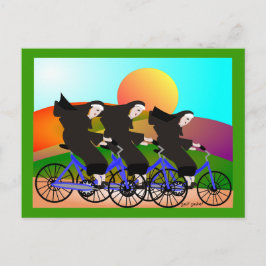Nunnor på Bicycles Art Gifts Vykort