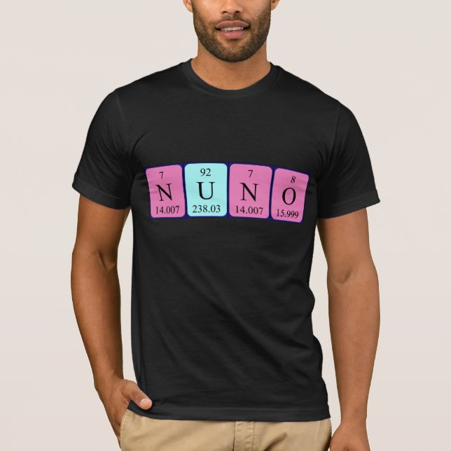 Nuno periodisk skjorta bord namn tee shirt (Framsida)