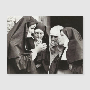 Nunor som röker Vintage Foto