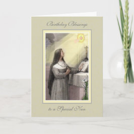 Nuns Birthday Blessings Firande Kort