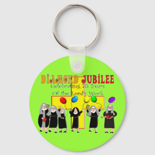 Nuns Diamond Jubilee 75:e Service År Nyckelring