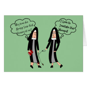 Nuns "Extreme Irritation"-gåvor Hälsningskort