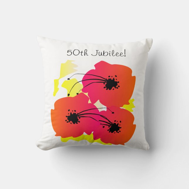 Nuns Golden 50:e Jubilee Tote Bag Big Flowers Kudde (Framsida)