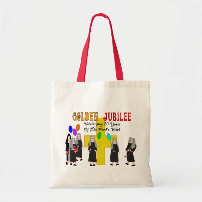 Nuns Golden 50:e Jubilee Tote Bag Tygkasse (Framsidan)
