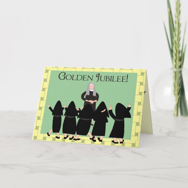 Nuns "Golden Jubilee"-kort och Tote bags Kort (Framsida)