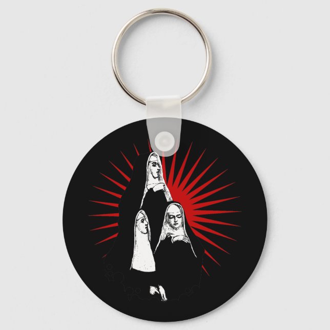 Nuns med Starburst Nyckelring (Framsida)