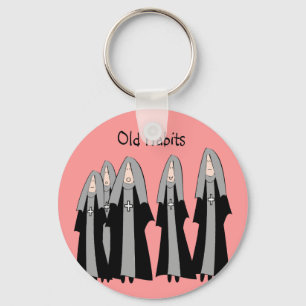 Nuns "Old Habits"-Superskojet Nun Gifts Nyckelring