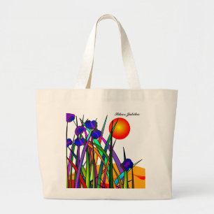Nuns Silver 25:e Jubilee Artsy Blommigt Tote Bag 2 Jumbo Tygkasse