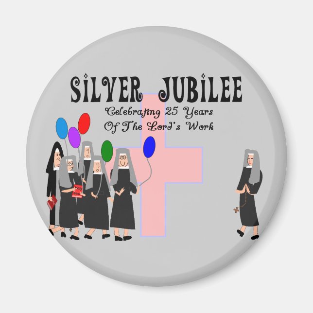Nuns Silver Jubilee Gifts Magnet (Framsidan)