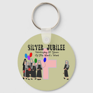 Nuns Silver Jubilee Gifts Nyckelring