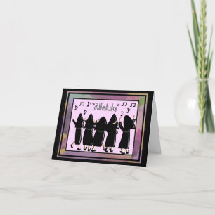Nuns Singing Alleluia Note Card Kort