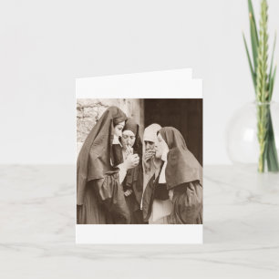 Nuns Smoking Sepia Kort