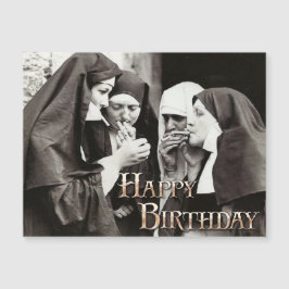 Nuns Smoking Vintage Photo