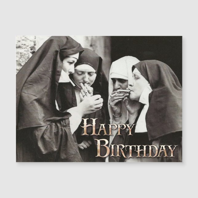 Nuns Smoking Vintage Photo (Framsida)
