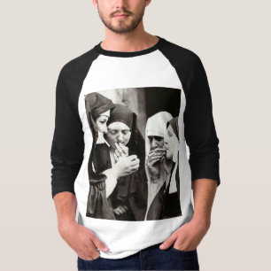 Nuns Smoking Vintage Photograph T Shirt