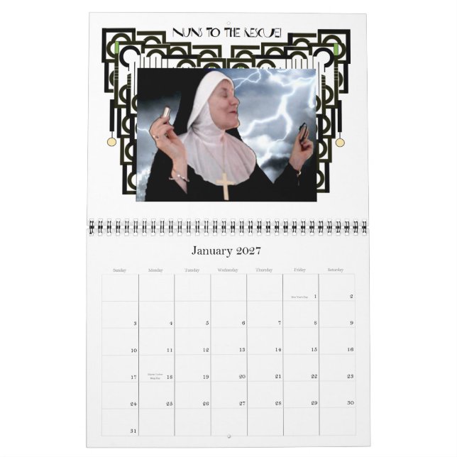 Nuns till RÄDDINGEN! Kalender (börjar i mars) (Jan 2027)