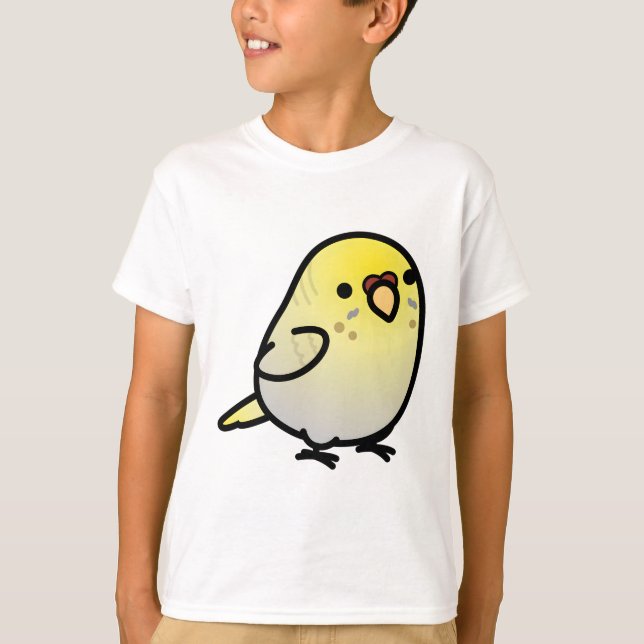 Nunu Knubbiget Budgie T Shirt (Framsida)