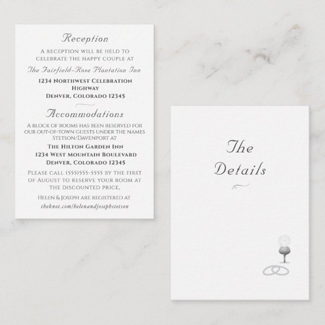 Nuptial Grace Catholic Wedding  Tilläggskort (Fram/baksida)