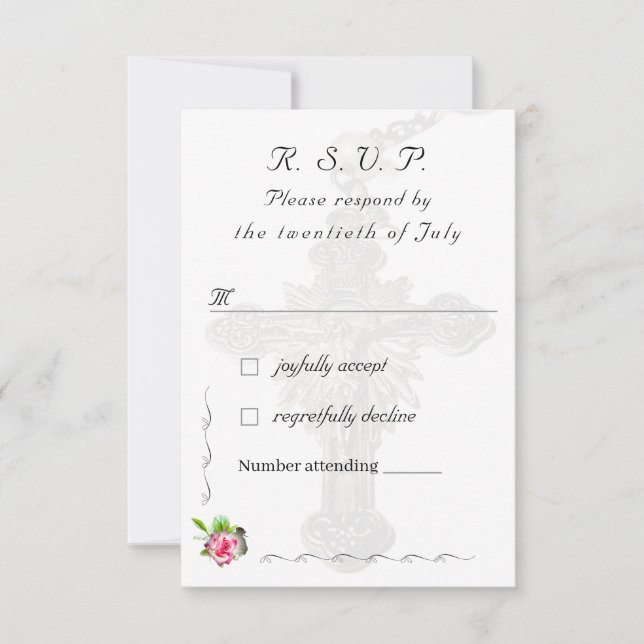 Nuptial Ro katolik Bröllop OSA Kort (Framsida)
