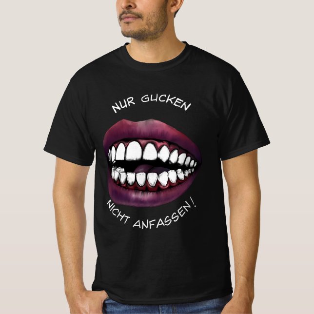 Nur gucken! t shirt (Framsida)