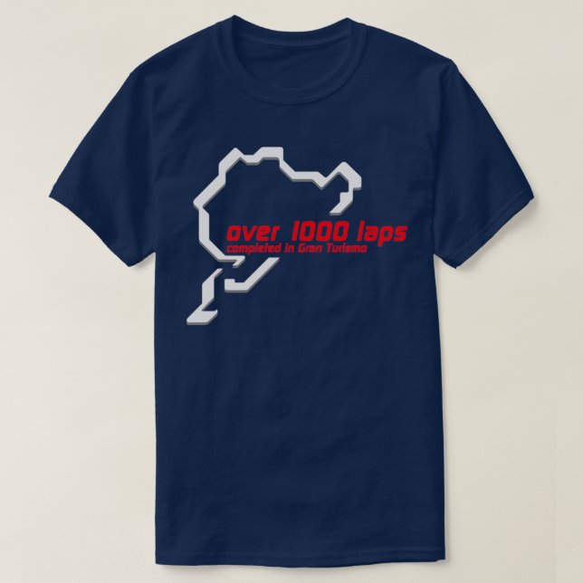 Nurburgring 1000-höftlig klubb Gran Turismo T Shirt (Design framsida)